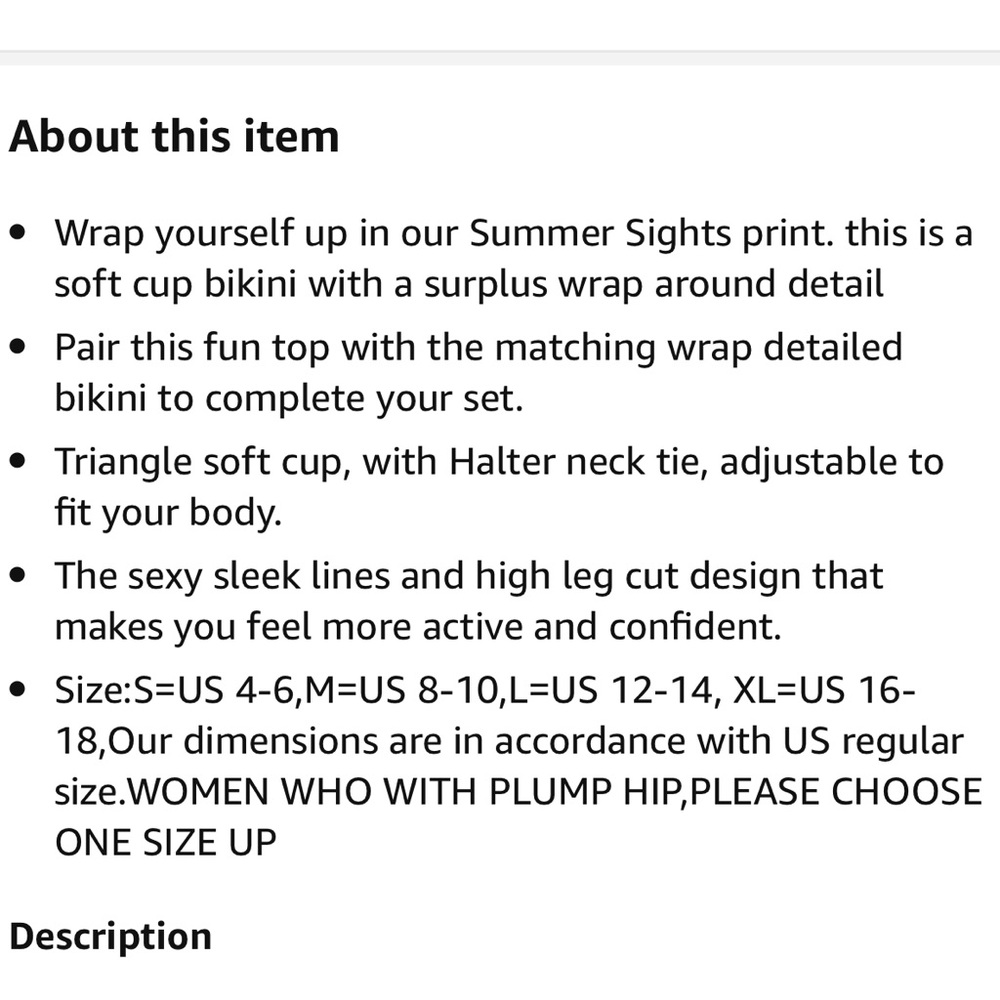 NWT SEXY Strappy Wrap Bikini Beach Floral Print - Picture 9 of 10